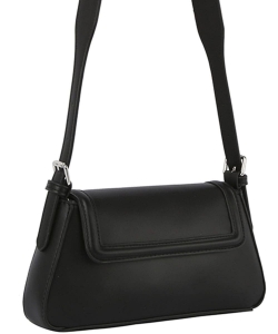 Fashion Smooth Modern Shoulder Bag GLE-0158 BLACK